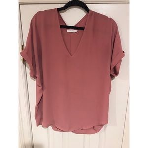 Mauve dressy casual shirt